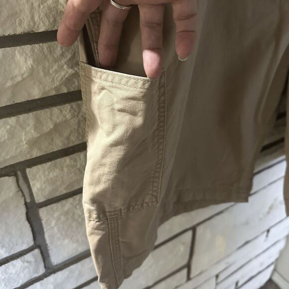 Carhartt Shorts Men’s 46 Beige Rugged Original Fit Carpenter Canvas Workwear - Picture 5 of 8